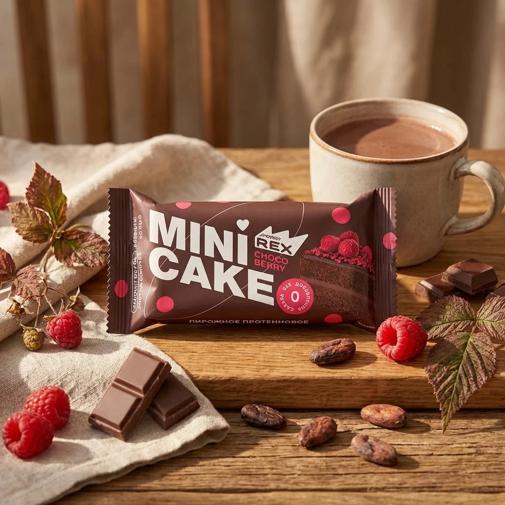 Collagen Protein Brownie — Dark Chocolate & Raspberry (Sugar-Free)