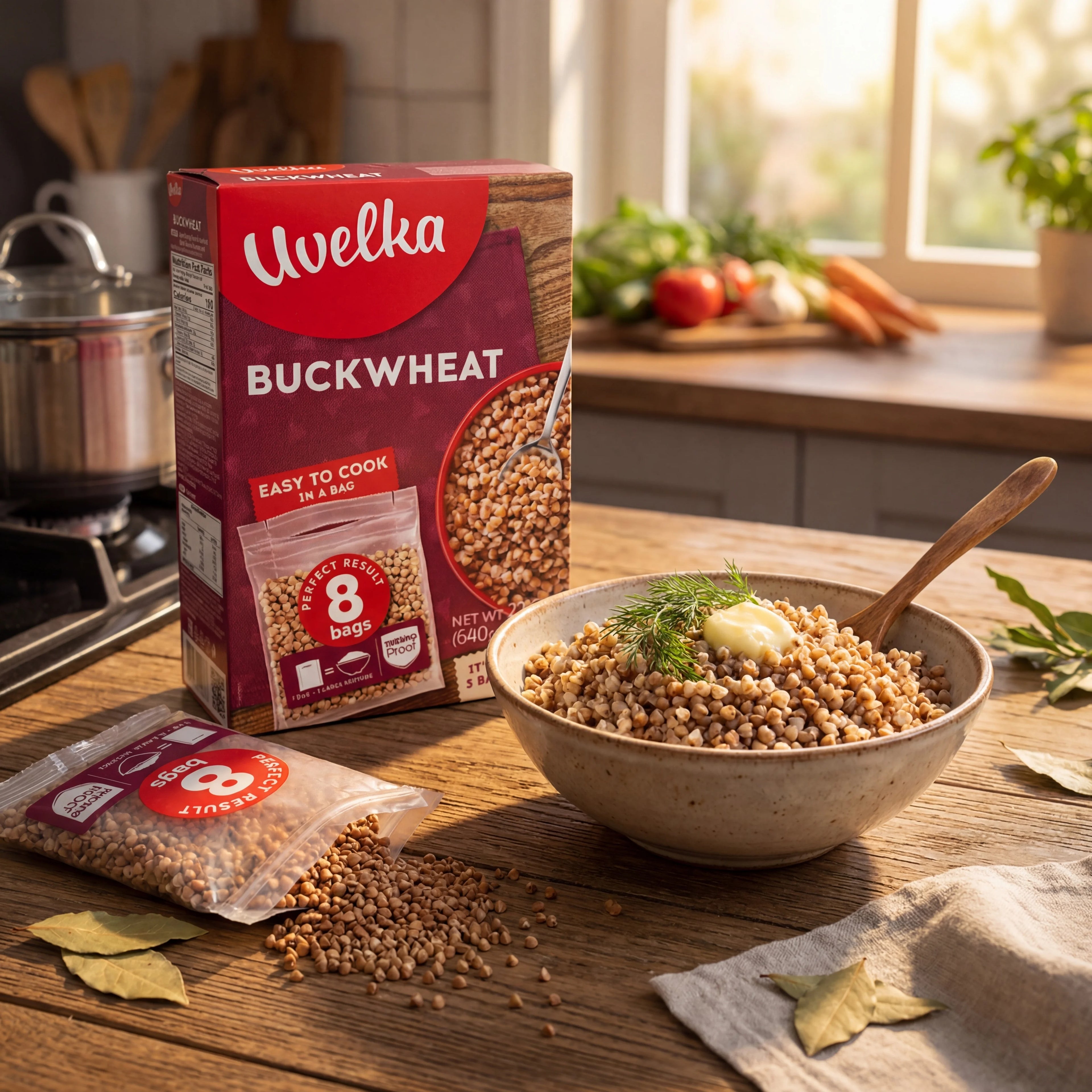 Quick-Cook Buckwheat Groats — Portioned Bags