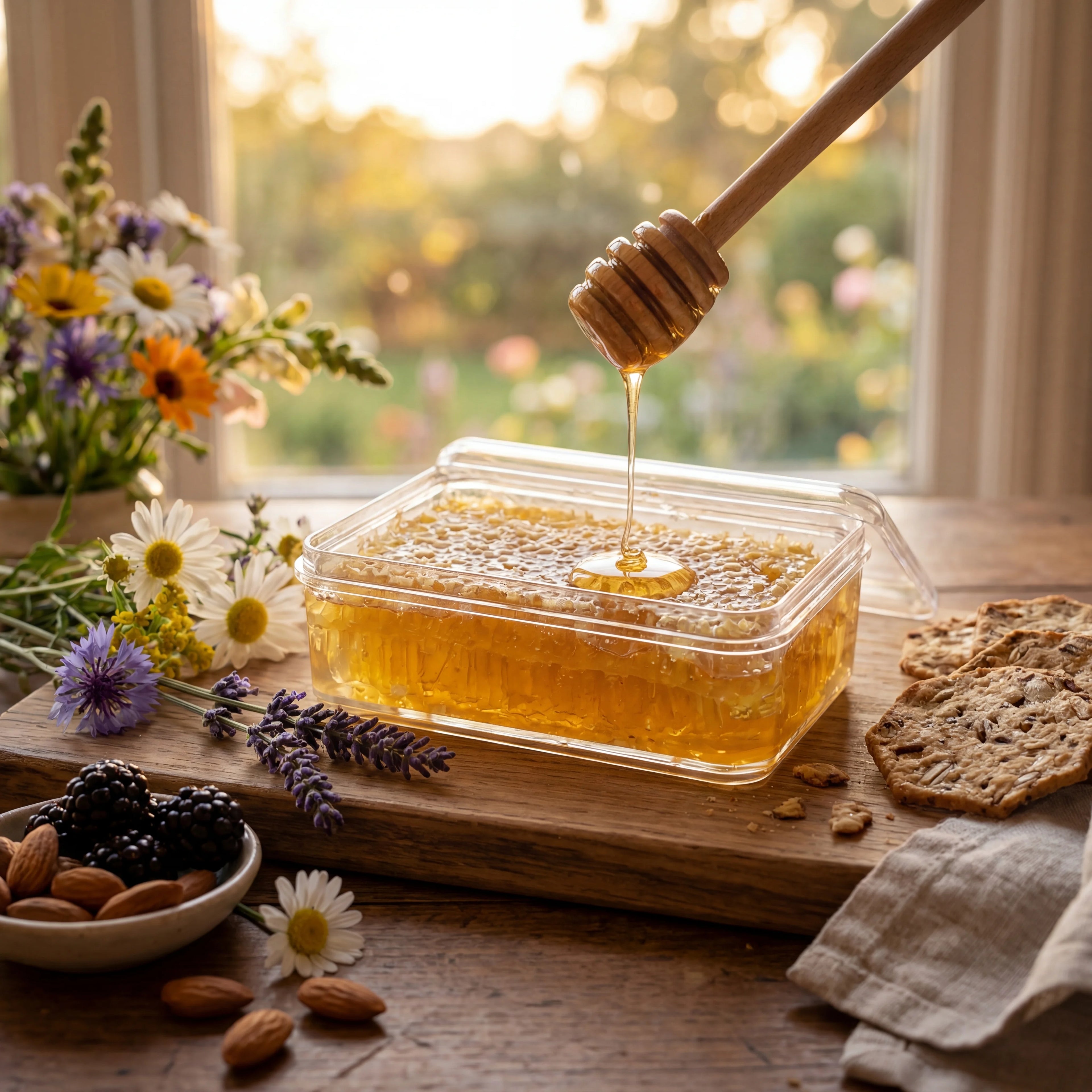 Raw Honeycomb (Unfiltered, Pure Comb Honey)
