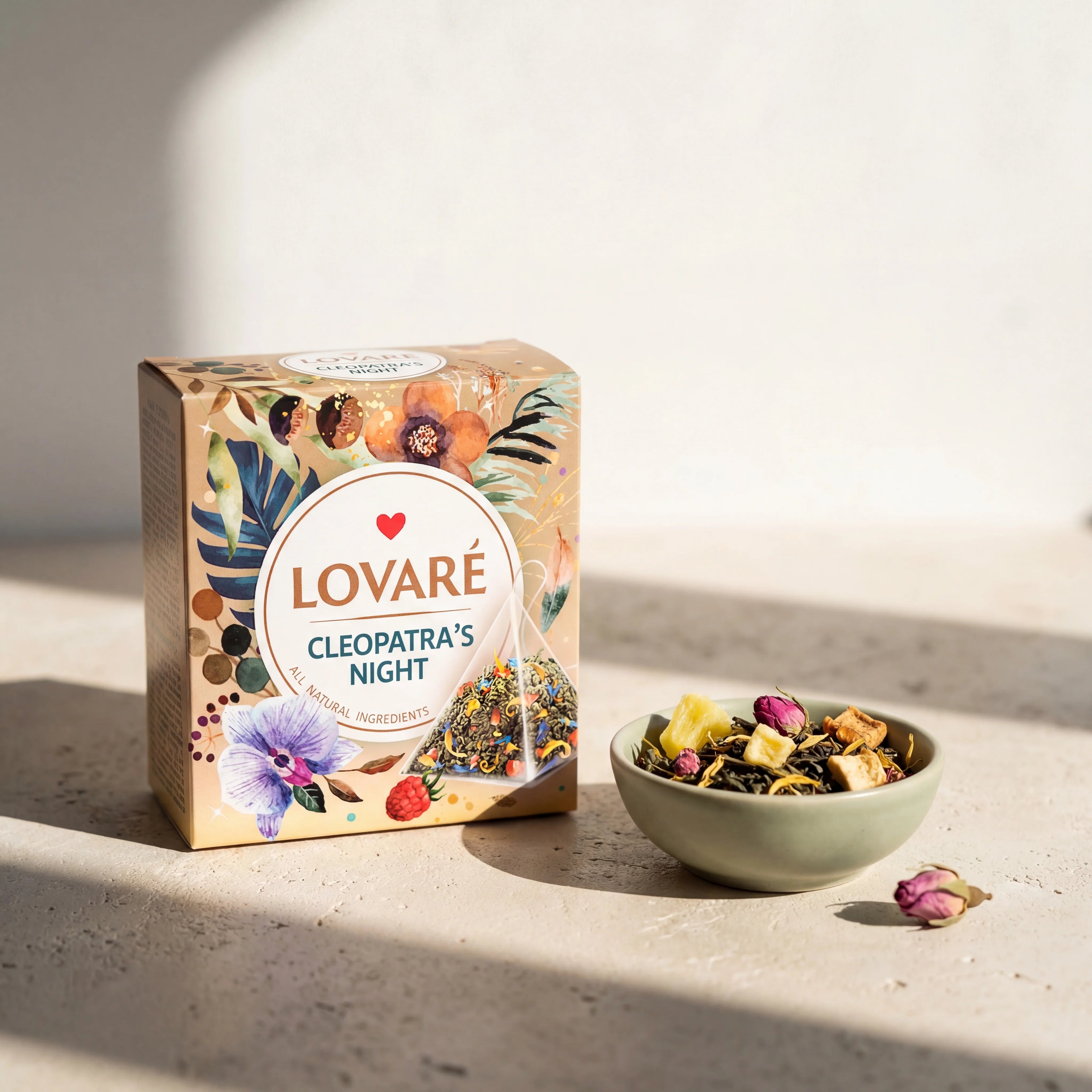 Cleopatra's Night Green Tea Blend (Pineapple, Apple, Rose)