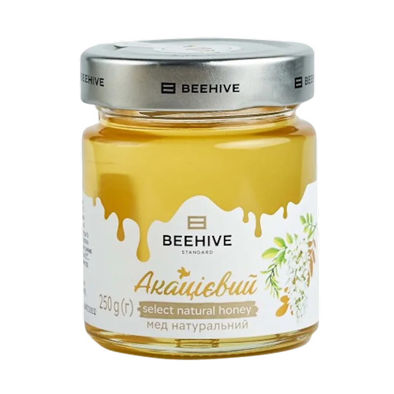 Raw Acacia Honey (Glass Jar, Ukrainian Wildflower)