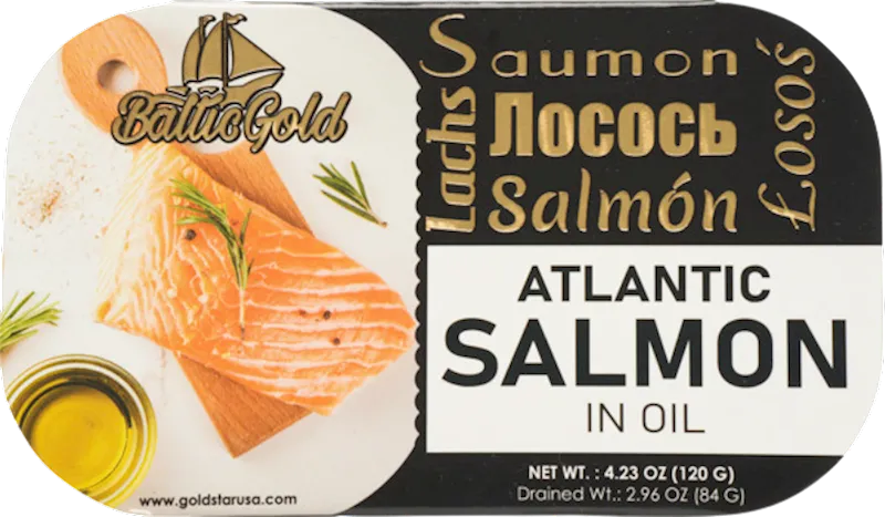 Wild Atlantic Salmon in Oil