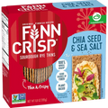 Sourdough Rye Crisps with Chia & Sea Salt (Finn Crisp, Finland)
